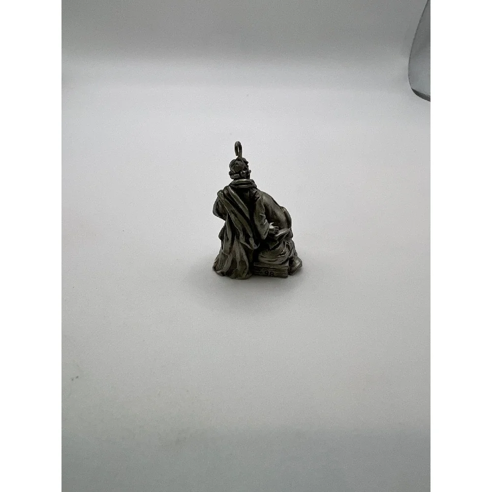 Hallmark Keepsake Pewter Mini Nativity Scene Ornament Holy Family #1 In‎ Series